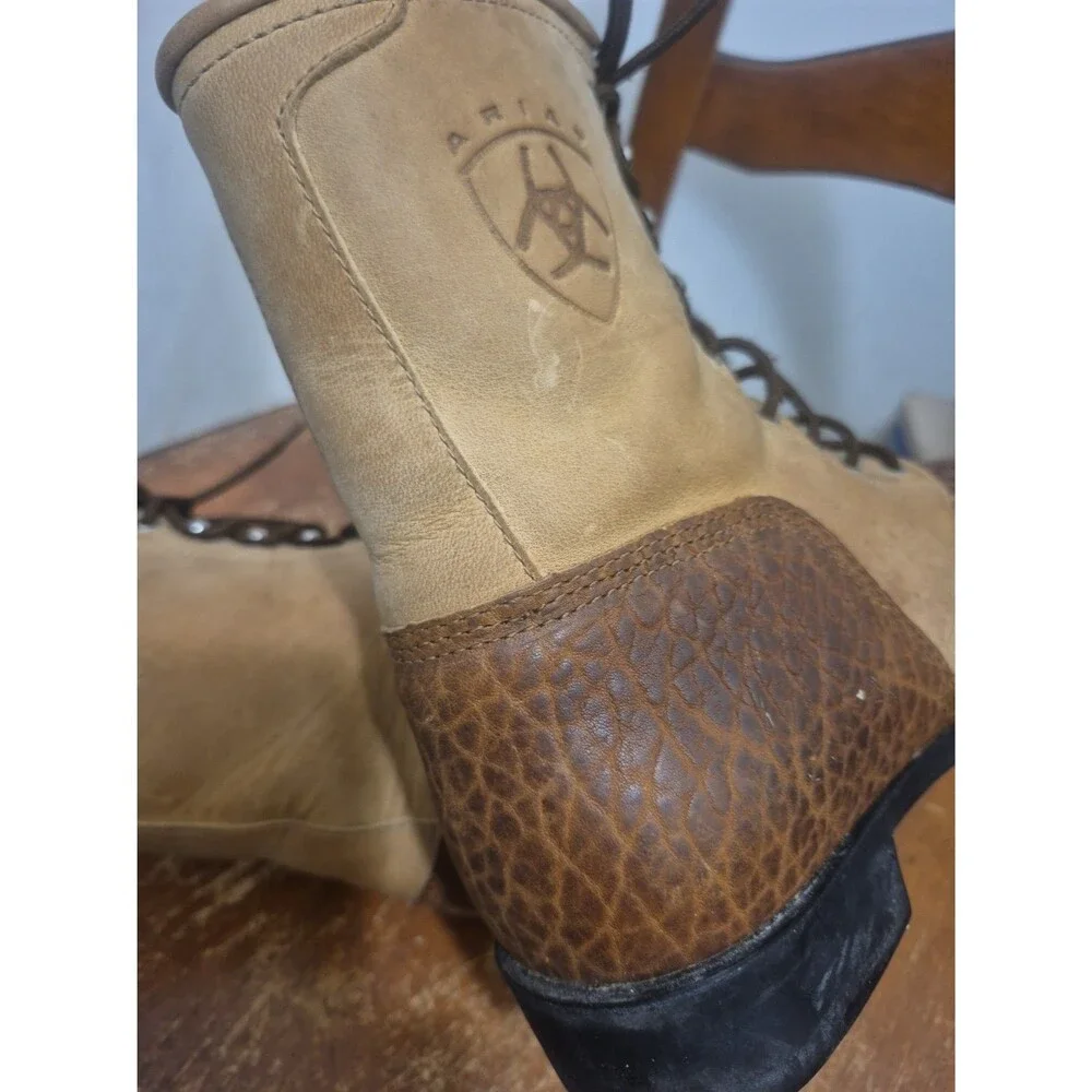 Ariat  A2 Competitor Heritage Laced Boots Two Tone Brown 30182 Men's Size 10